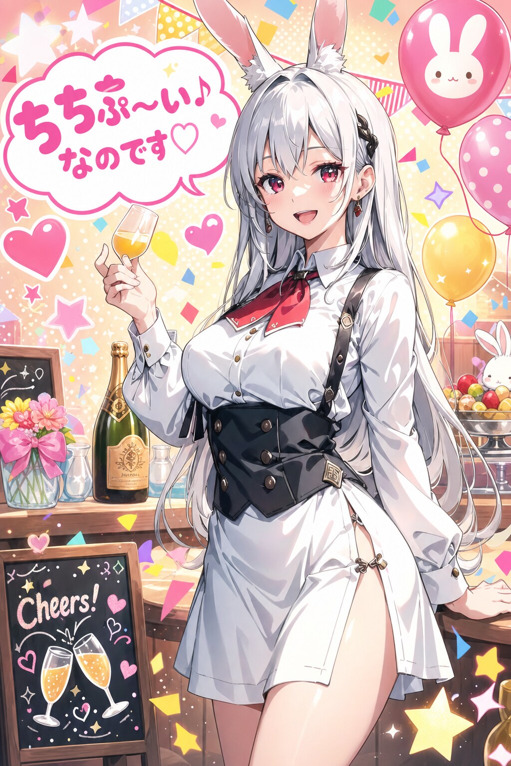 ちちぷ〜い♪なのです💕🐰🧃