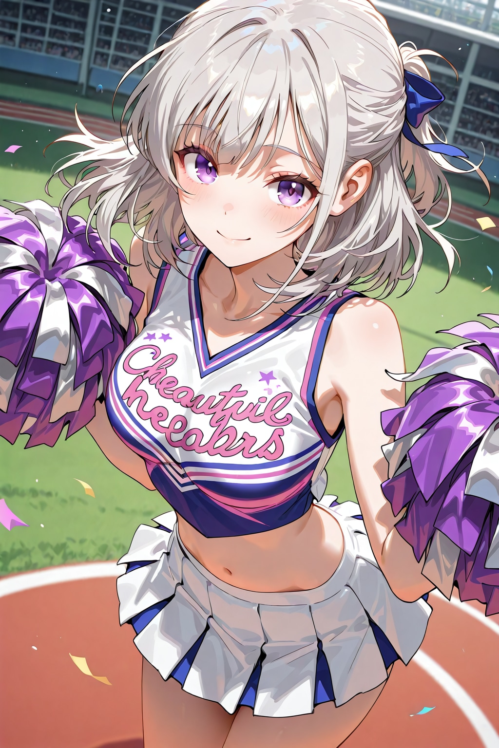 (1317)銀髪ちゃんチアガール