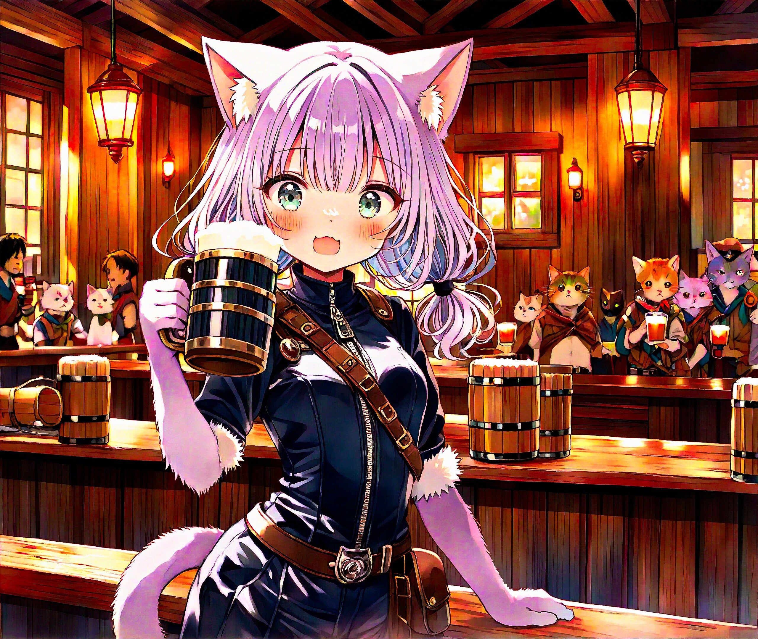 冒険者の酒場にて | の人気AIイラスト・グラビア