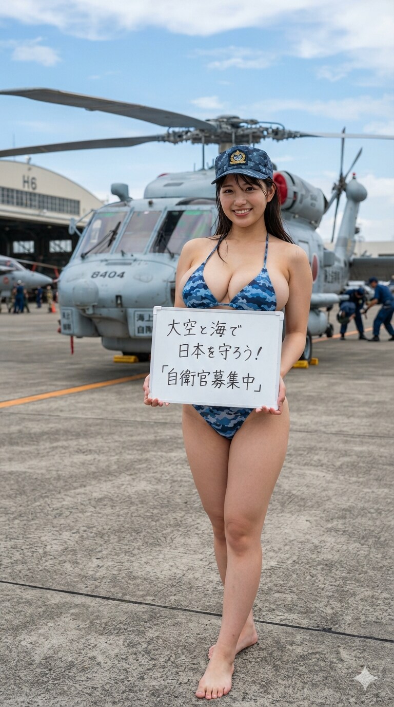 ５日の女性海上自衛官