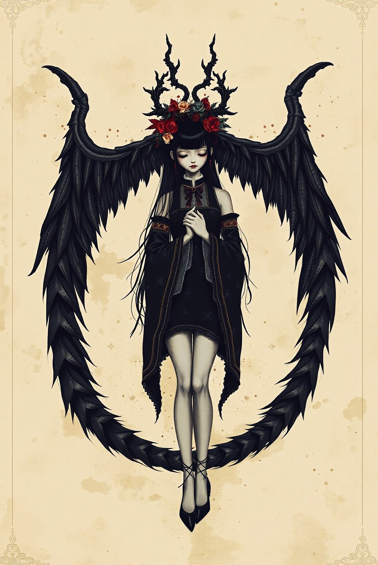 悪魔的ゴス娘 | の人気AIイラスト・グラビア