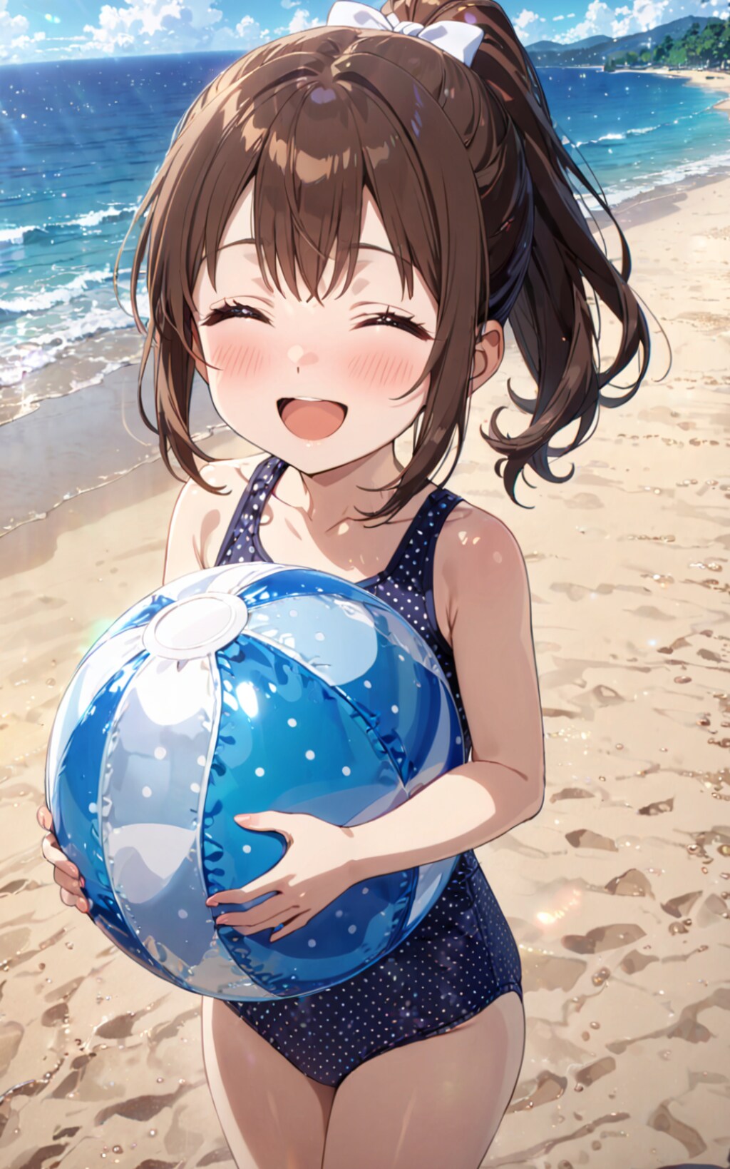 昔も今も、この場所で（青兎&砂浜）