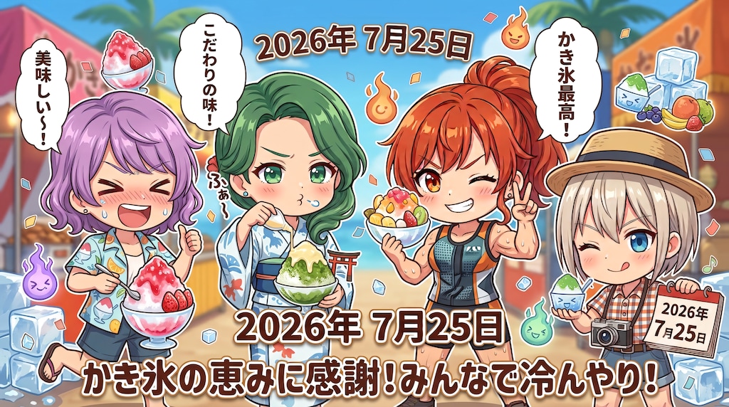 今日は何の日？（20260725固定イベ＋チビお姉複）の生成（ＡI推論不使用）