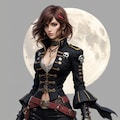 cosmic steampunk female pirate 10枚目