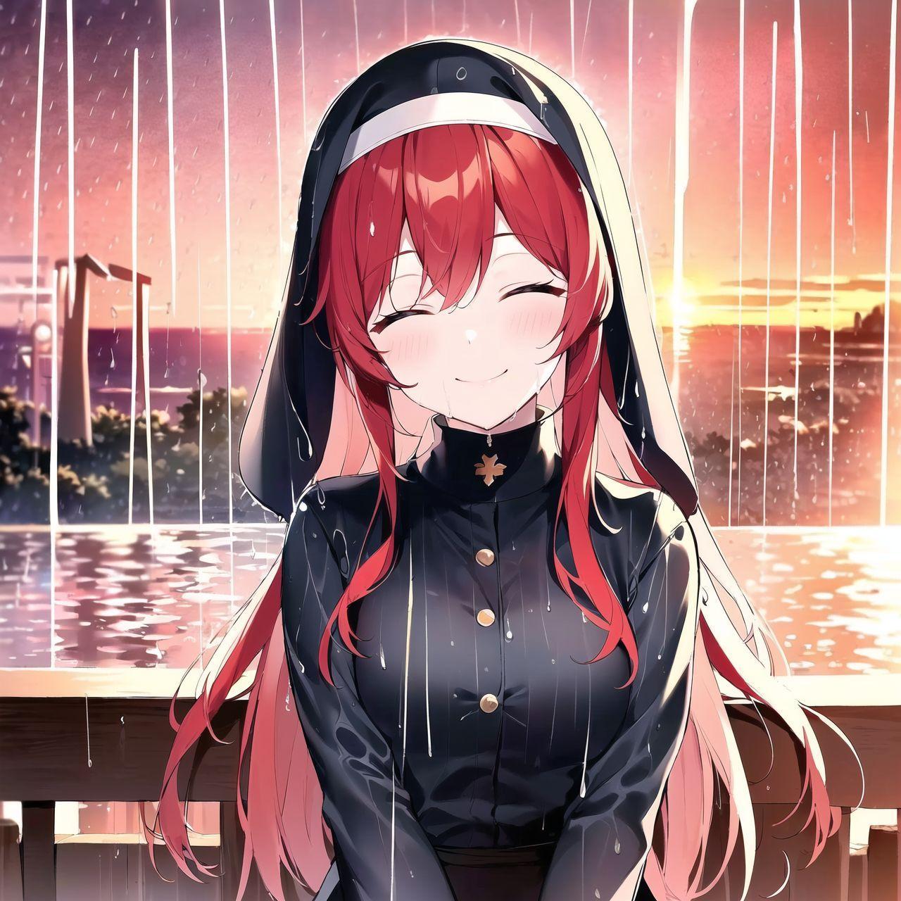 私、夕焼けの雨大好きですよ