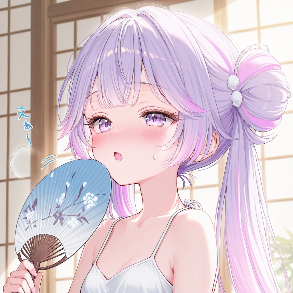 ねむちゃん114〜うちわでも暑い...〜