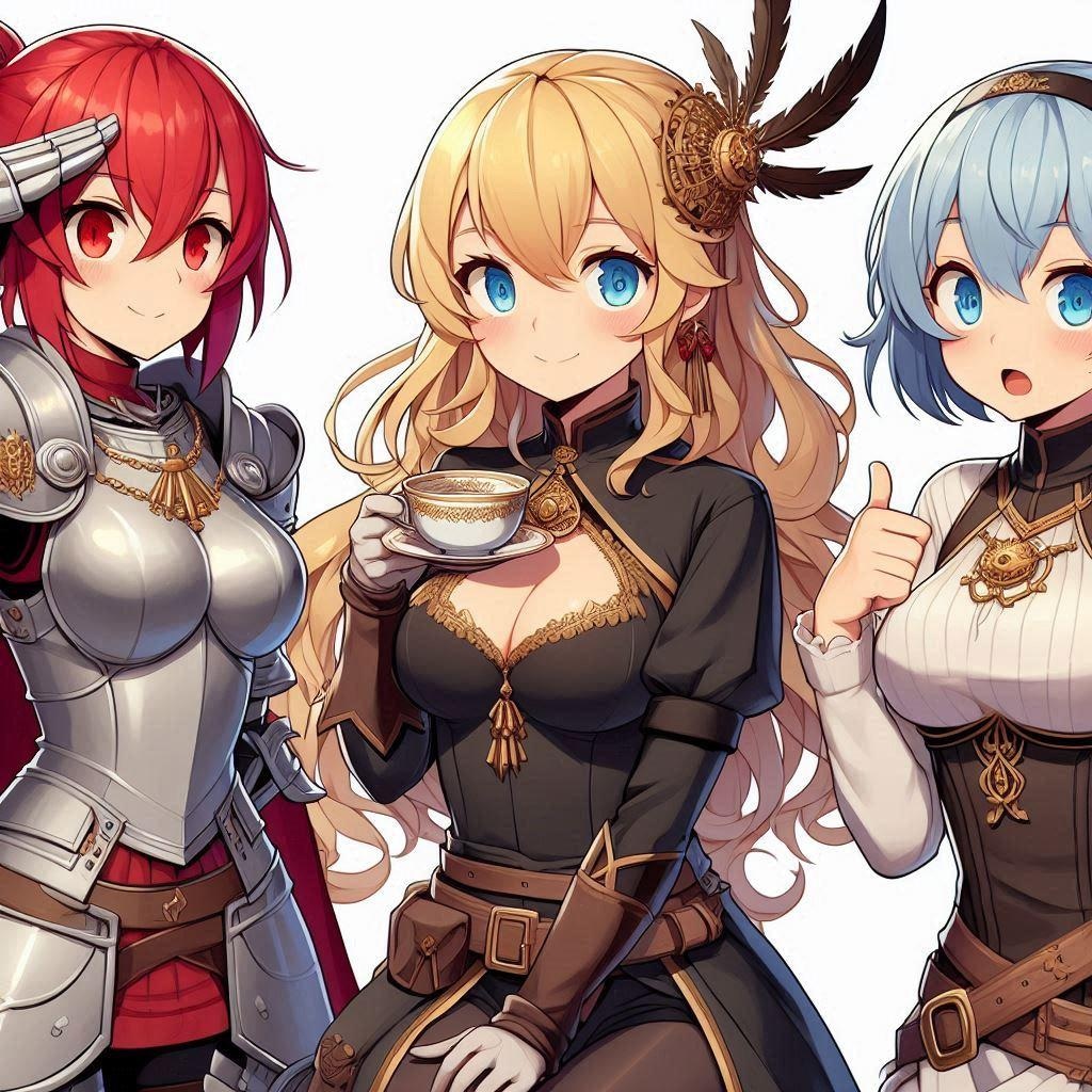 三人娘をうちの子にしました。