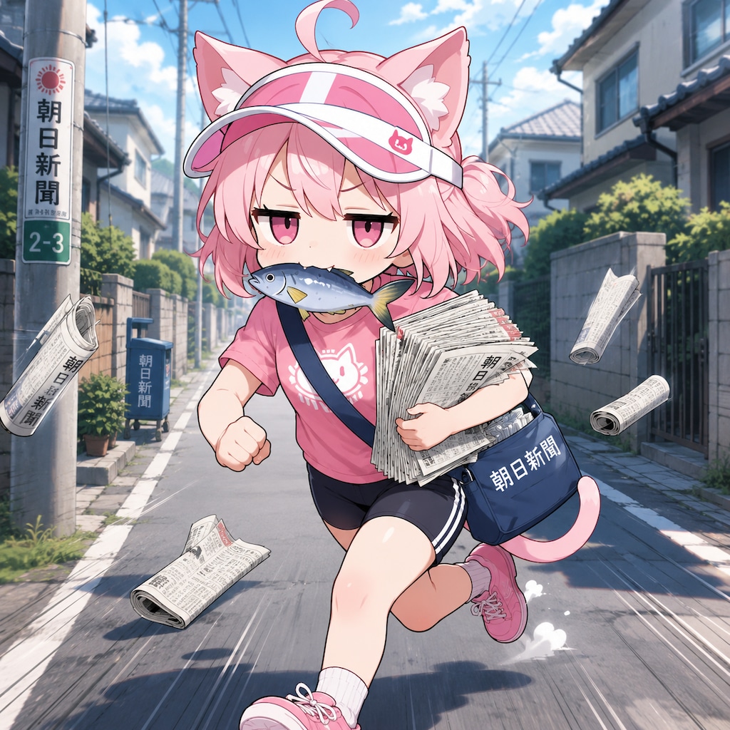今日は、しんぶん配達の日