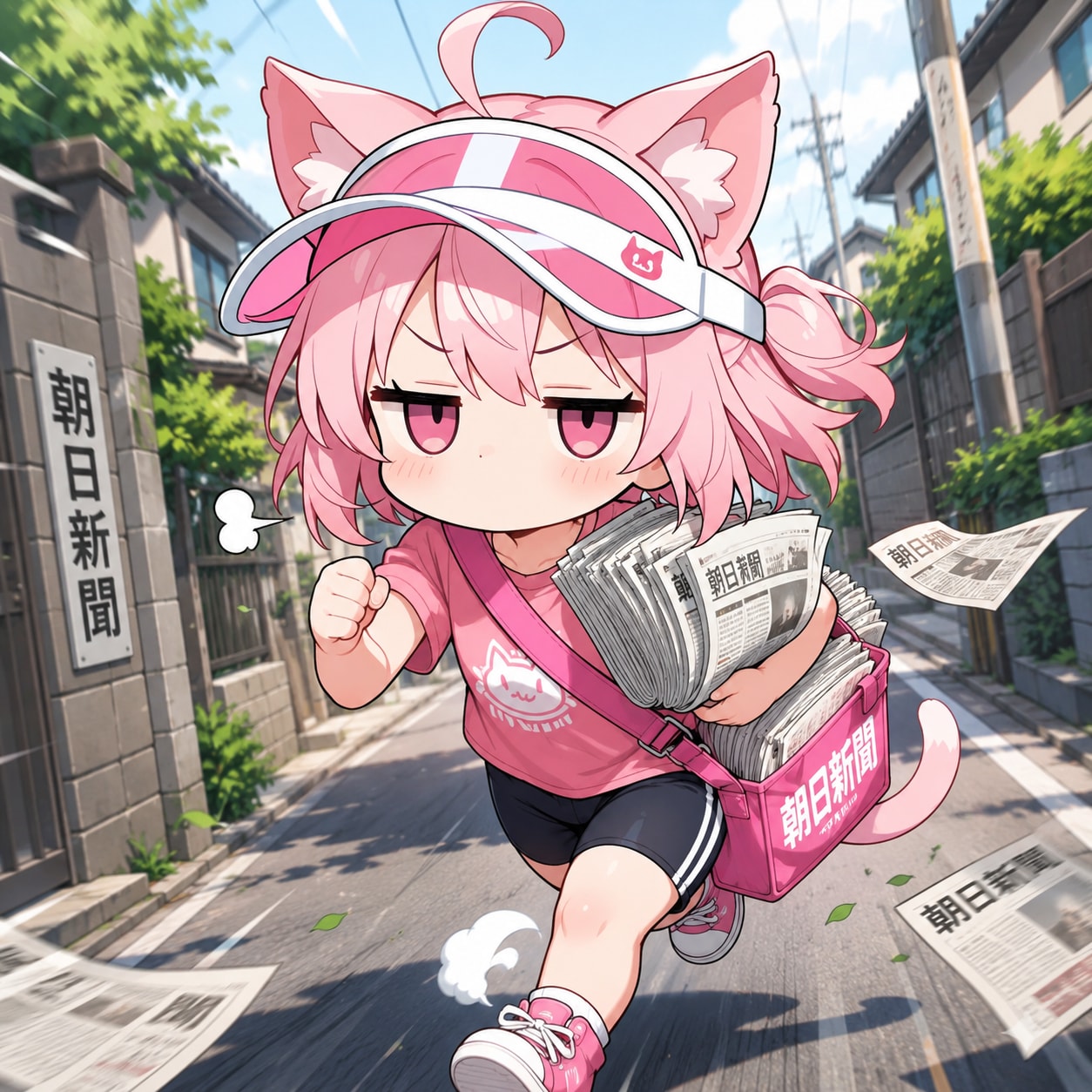 今日は、しんぶん配達の日