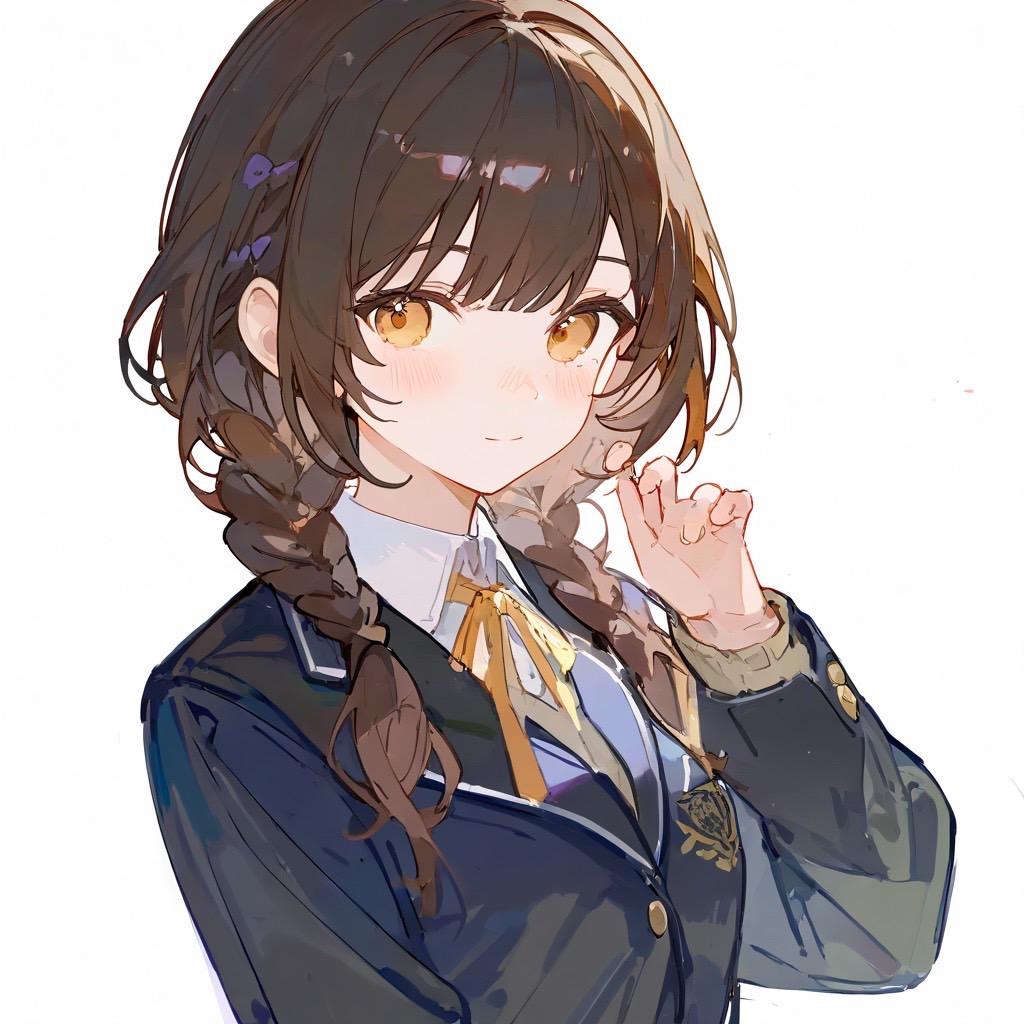 三つ編みの子 | の人気AIイラスト・グラビア