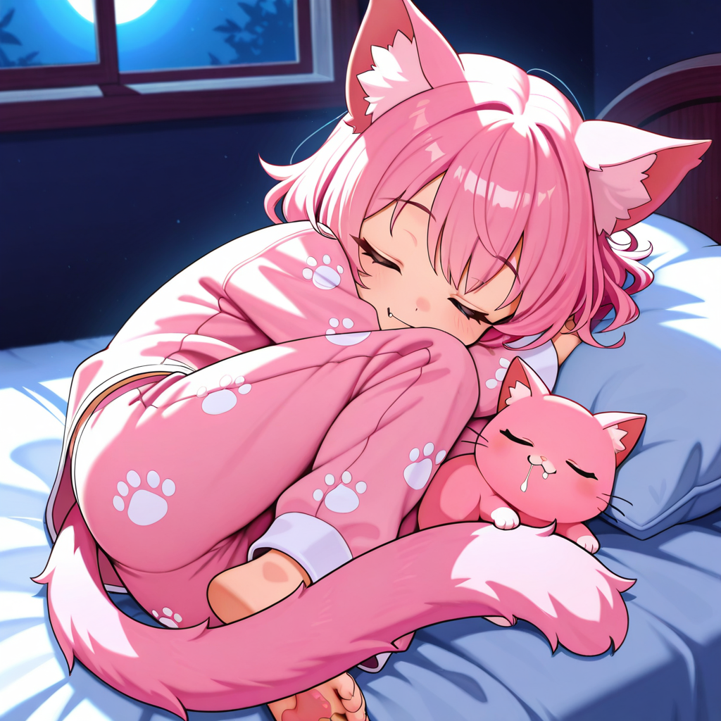 ねこの就寝ポーズ（？）