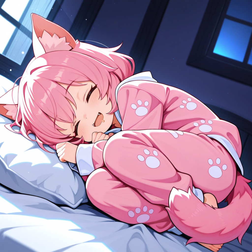 ねこの就寝ポーズ（？）