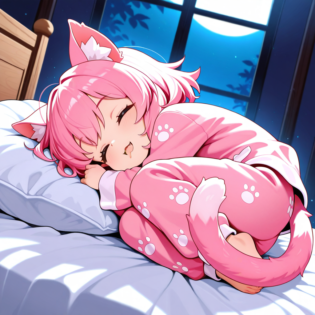 ねこの就寝ポーズ（？）