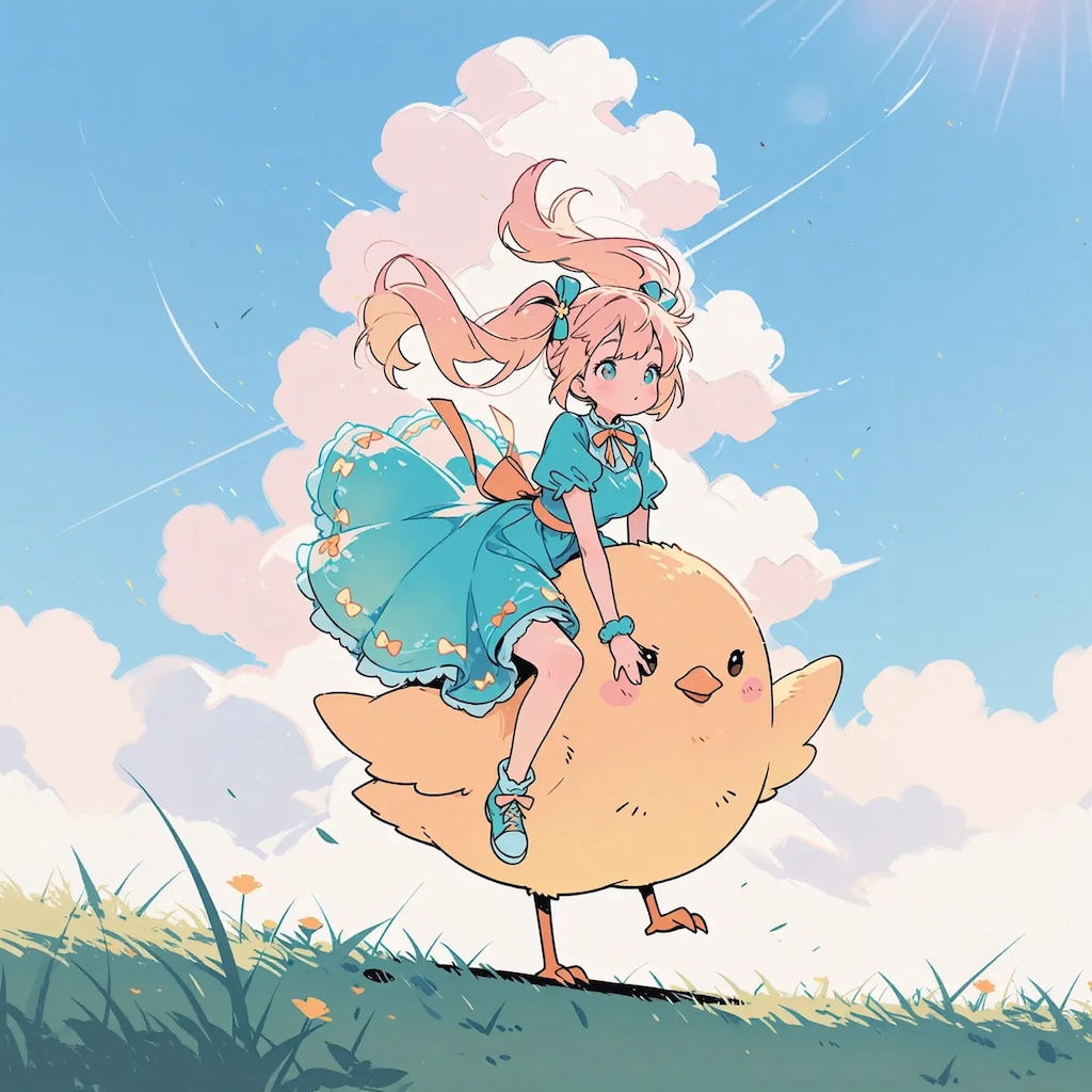 「ジャイアントピヨなら人を乗せて走れるはず！ほら😤」