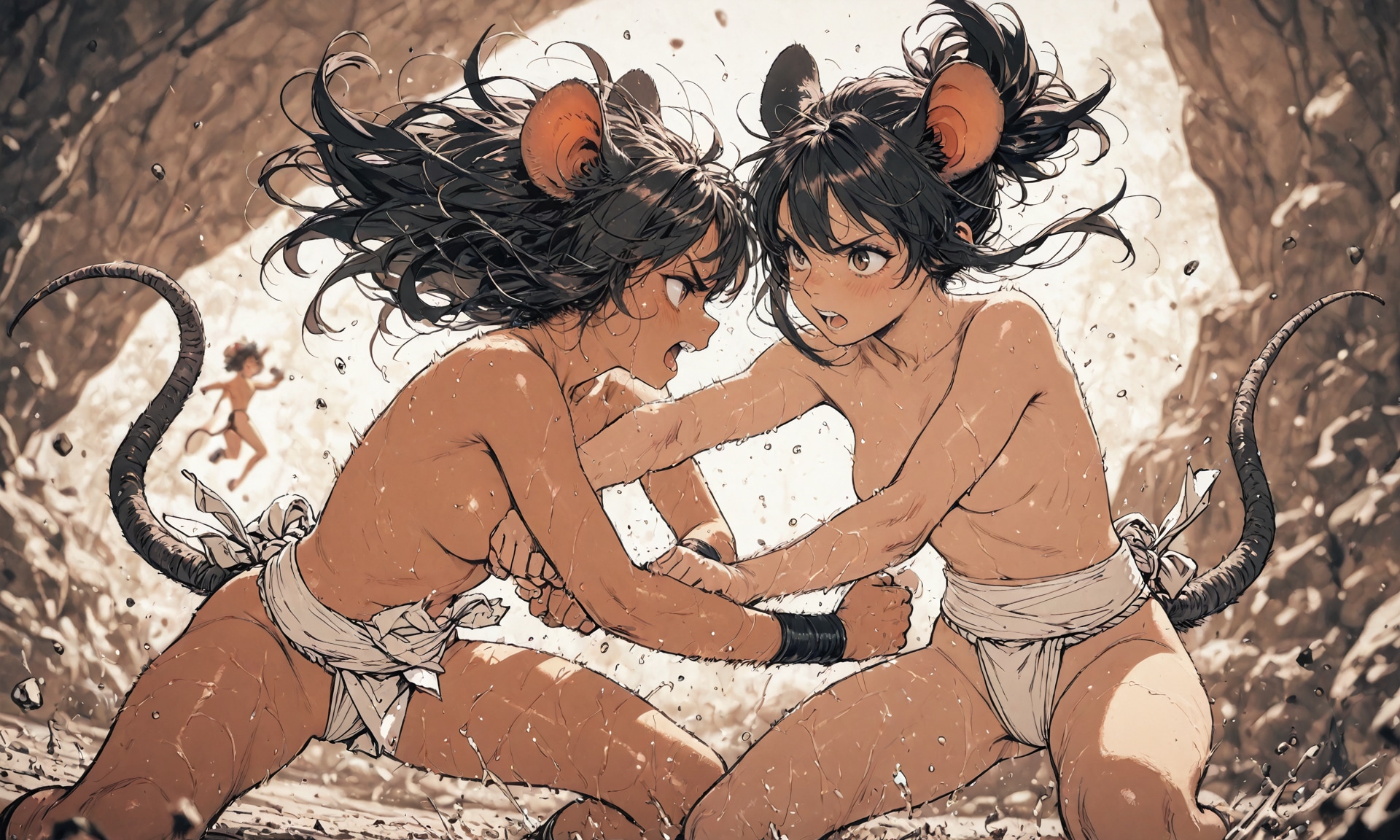 ねずみの相撲