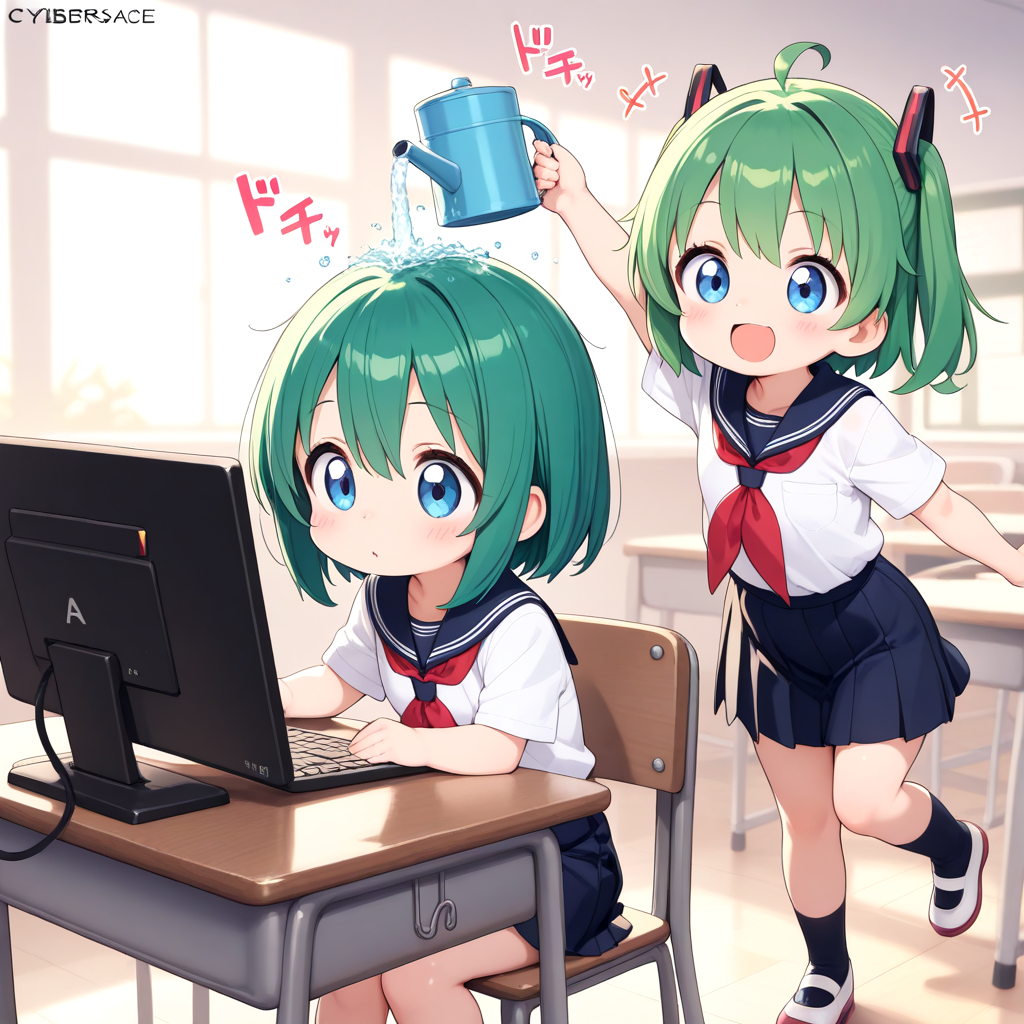 GPU学園内で活躍する、水冷タイプの5090ちゃん