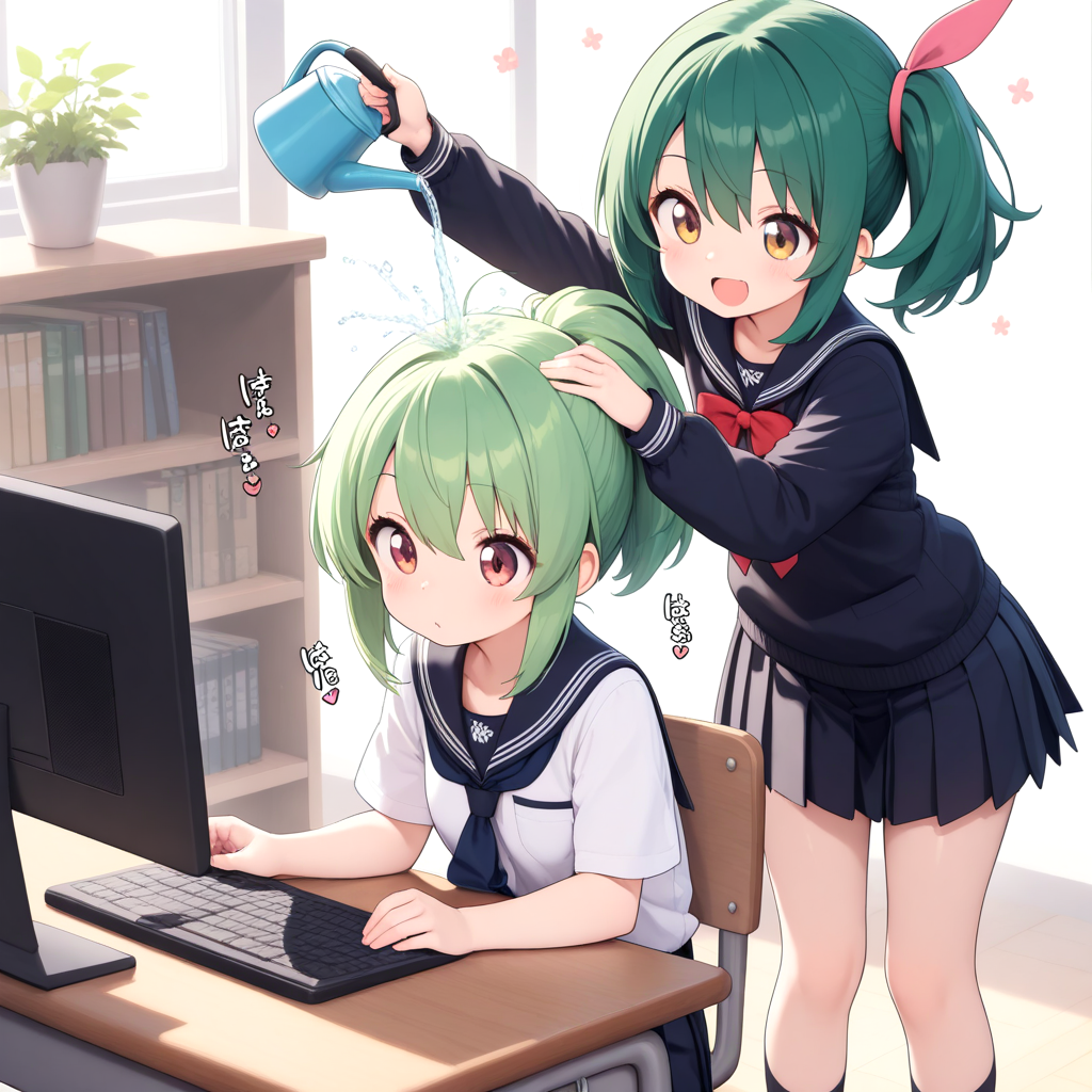 GPU学園内で活躍する、水冷タイプの5090ちゃん