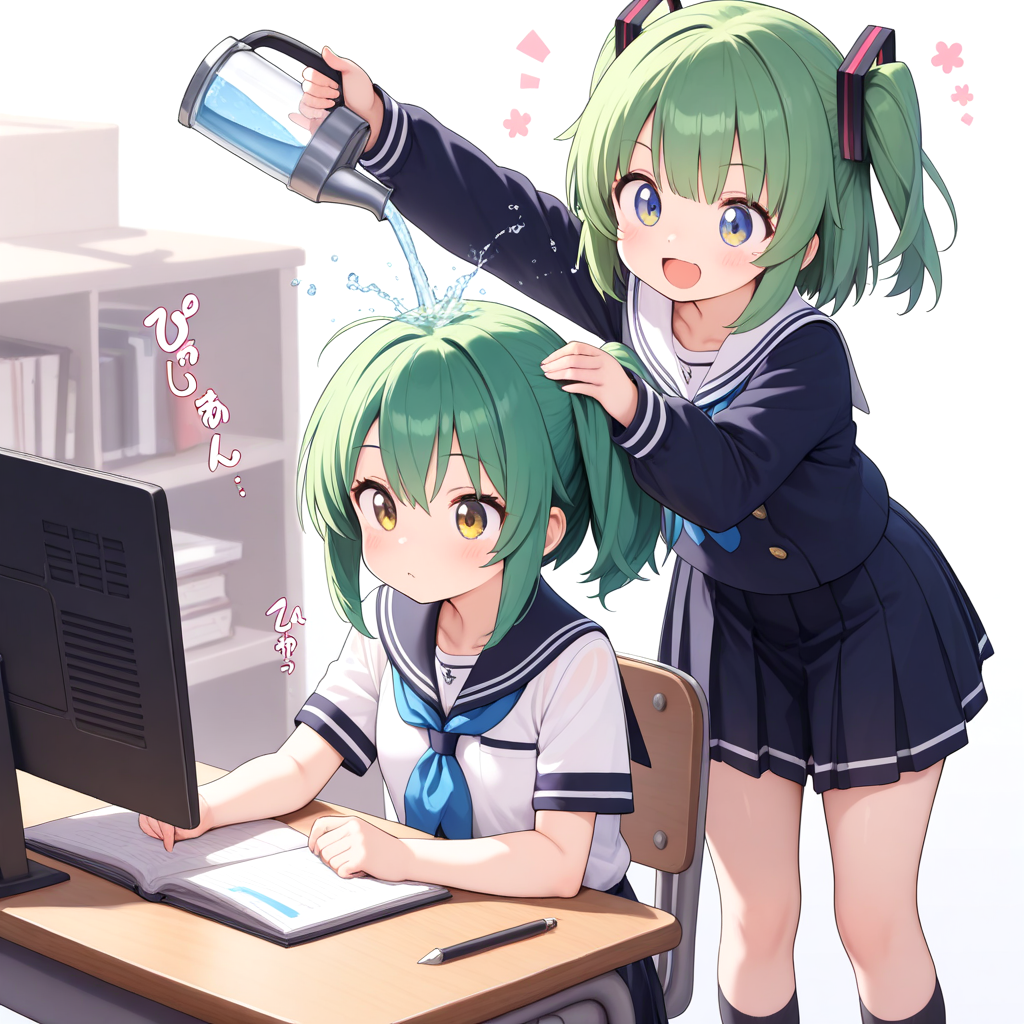 GPU学園内で活躍する、水冷タイプの5090ちゃん