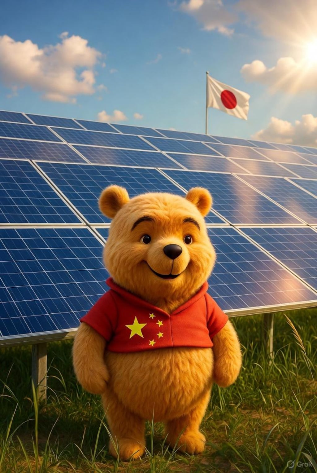 日本のために環境に優しい太陽光発電をいっぱいつくったよ♪