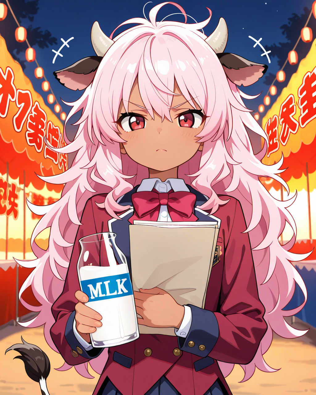 【私立ほるすたいん学園】学園祭の企画を真剣に考えるミルンちゃん