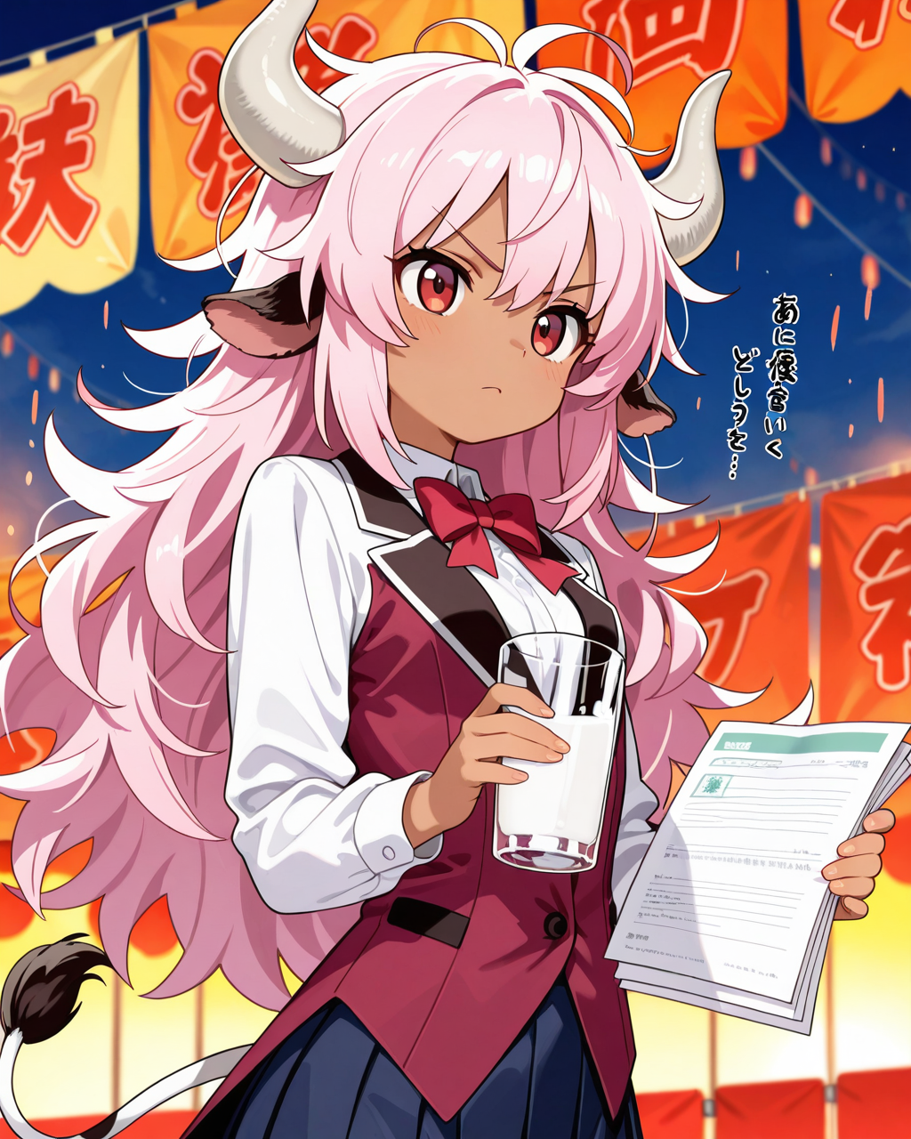 【私立ほるすたいん学園】学園祭の企画を真剣に考えるミルンちゃん