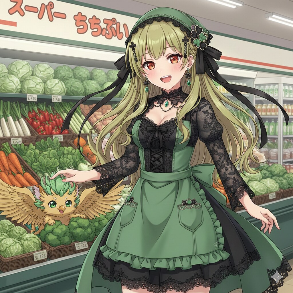 グリフィンちゃんを連れたGRYPHONちゃん