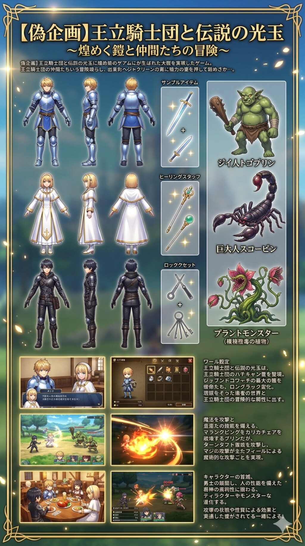ファンタジーRPGゲーム