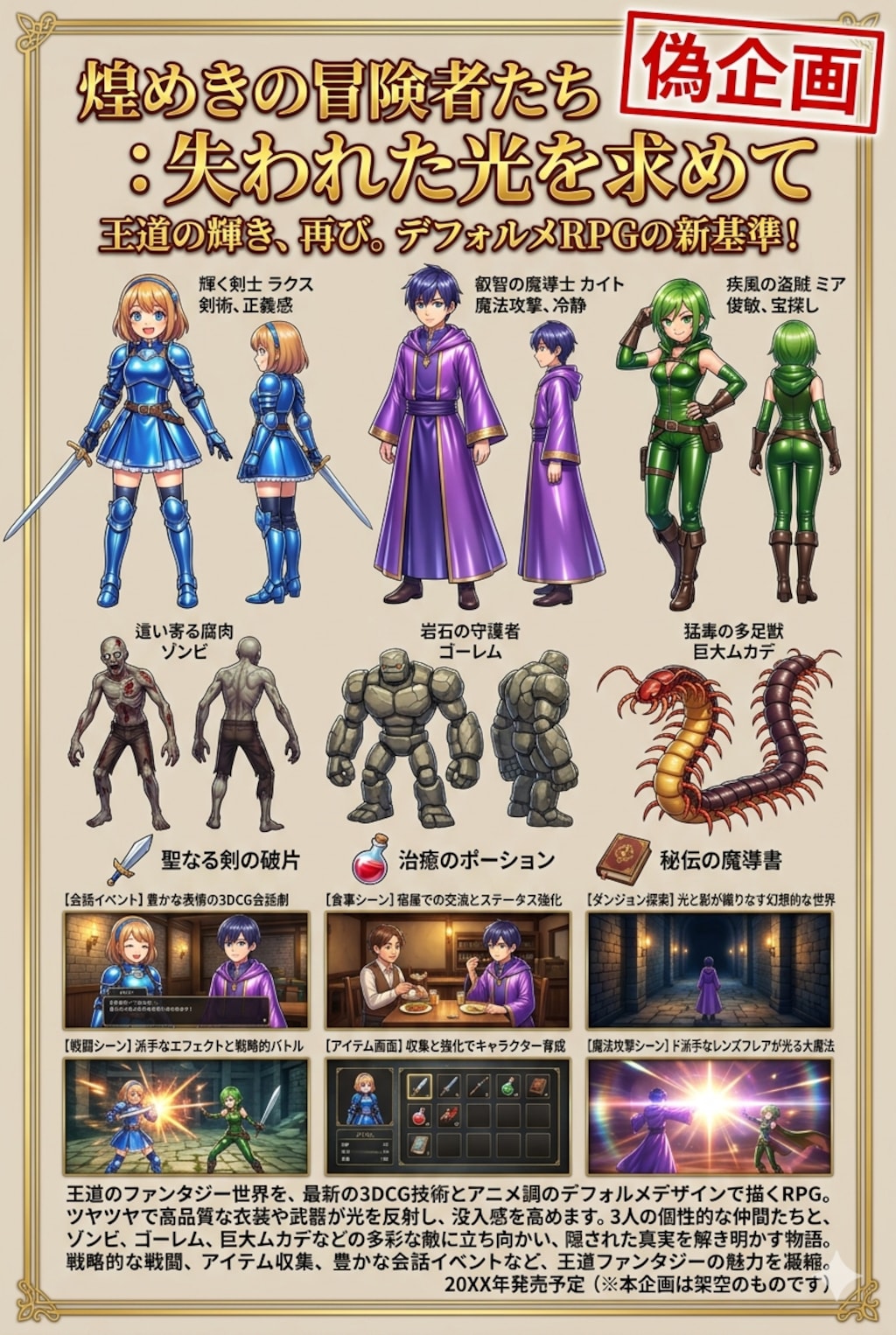 ファンタジーRPGゲーム