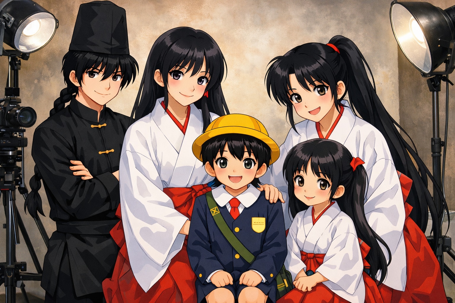 火野家家族写真(レイちゃん欠席) | の人気AIイラスト・グラビア