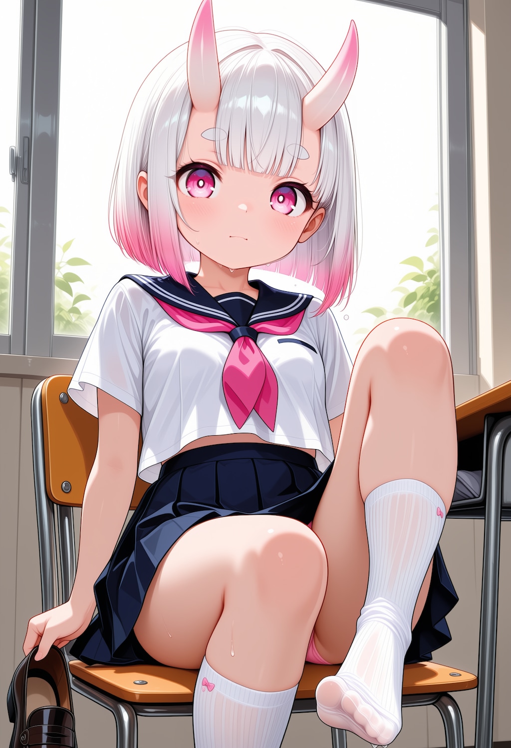 ビチョビチョの靴下