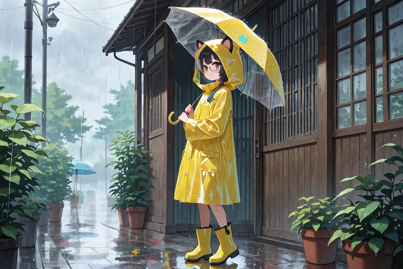 雨降り | の人気AIイラスト・グラビア