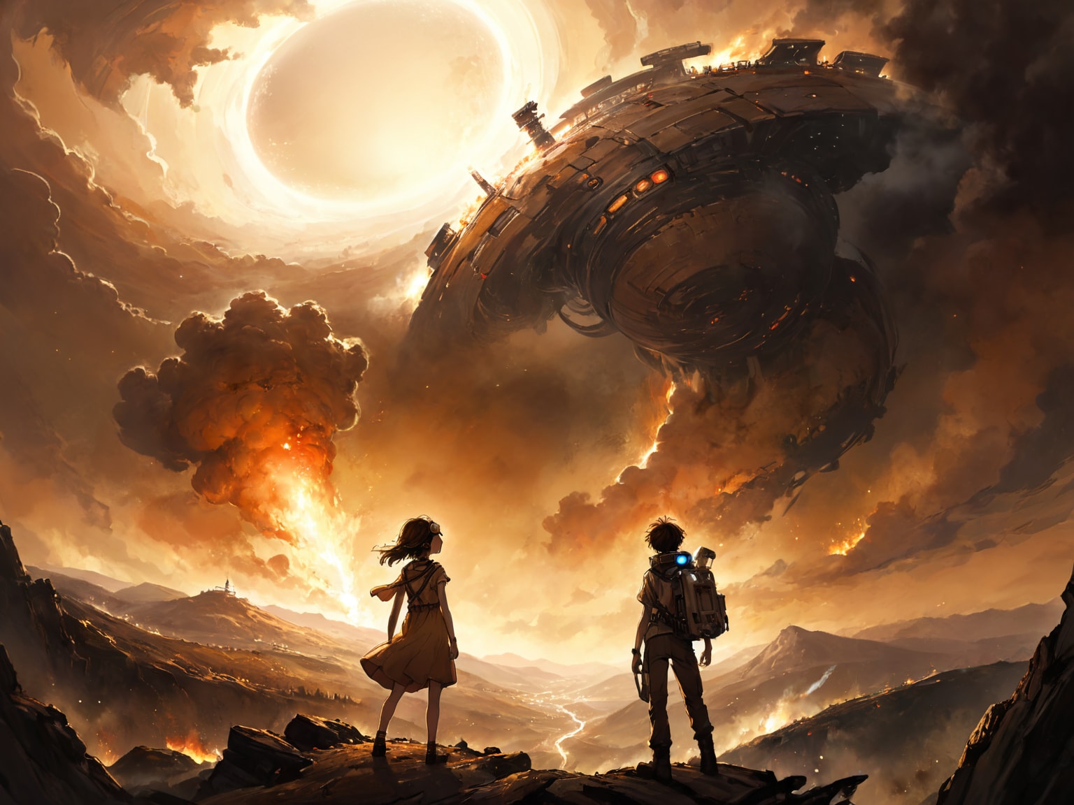 宇宙ステーションが落ちた日 | の人気AIイラスト・グラビア