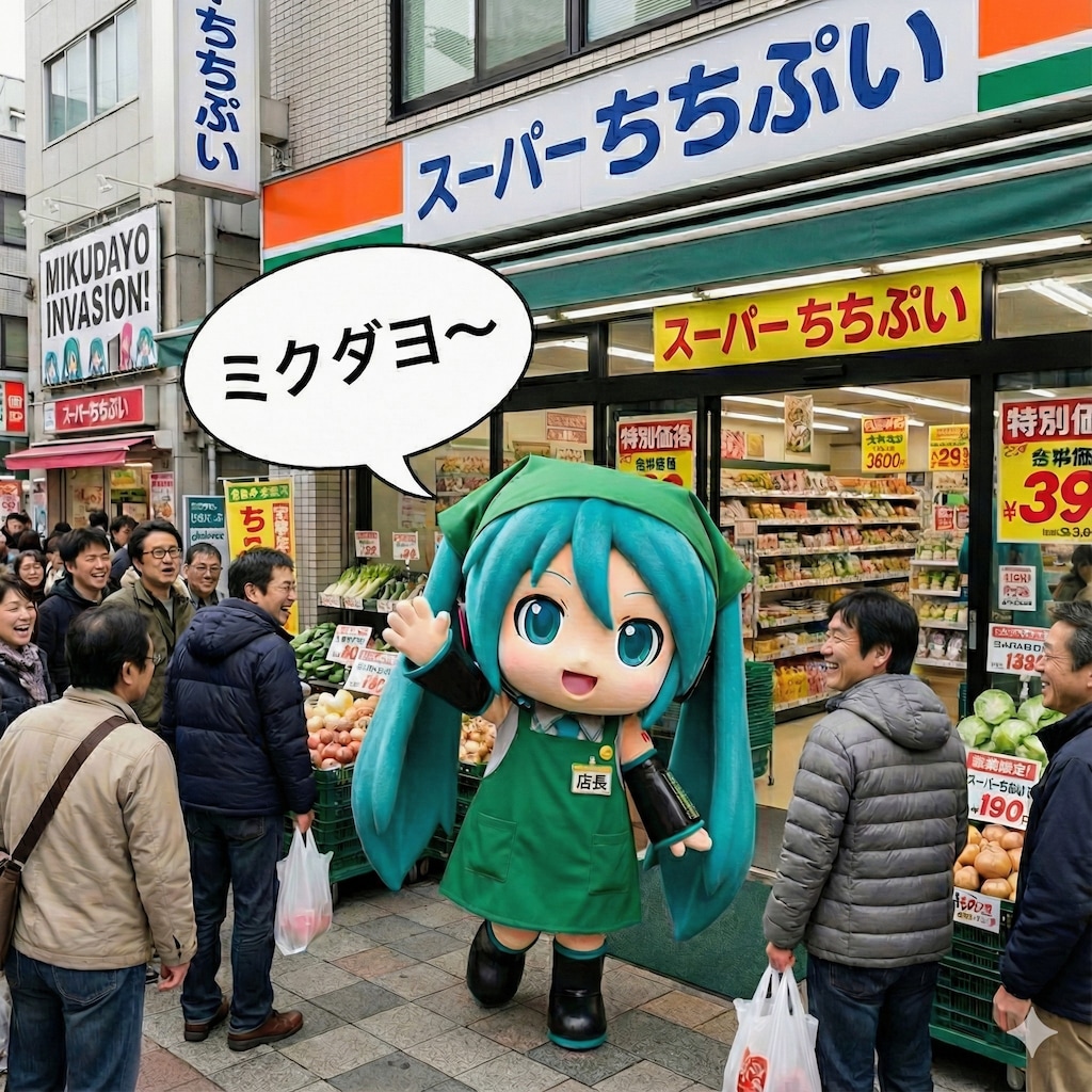 １日店長 ミクダヨーさん