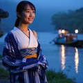 川と浴衣美女 8枚目
