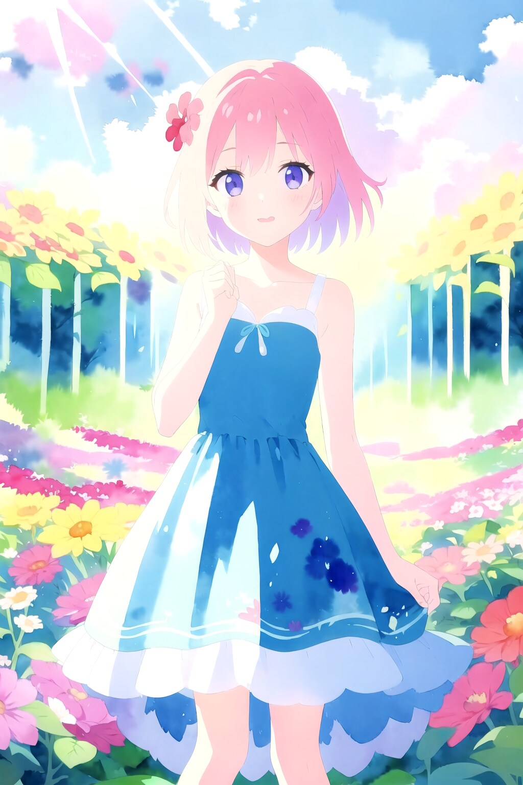 flower field | の人気AIイラスト・グラビア