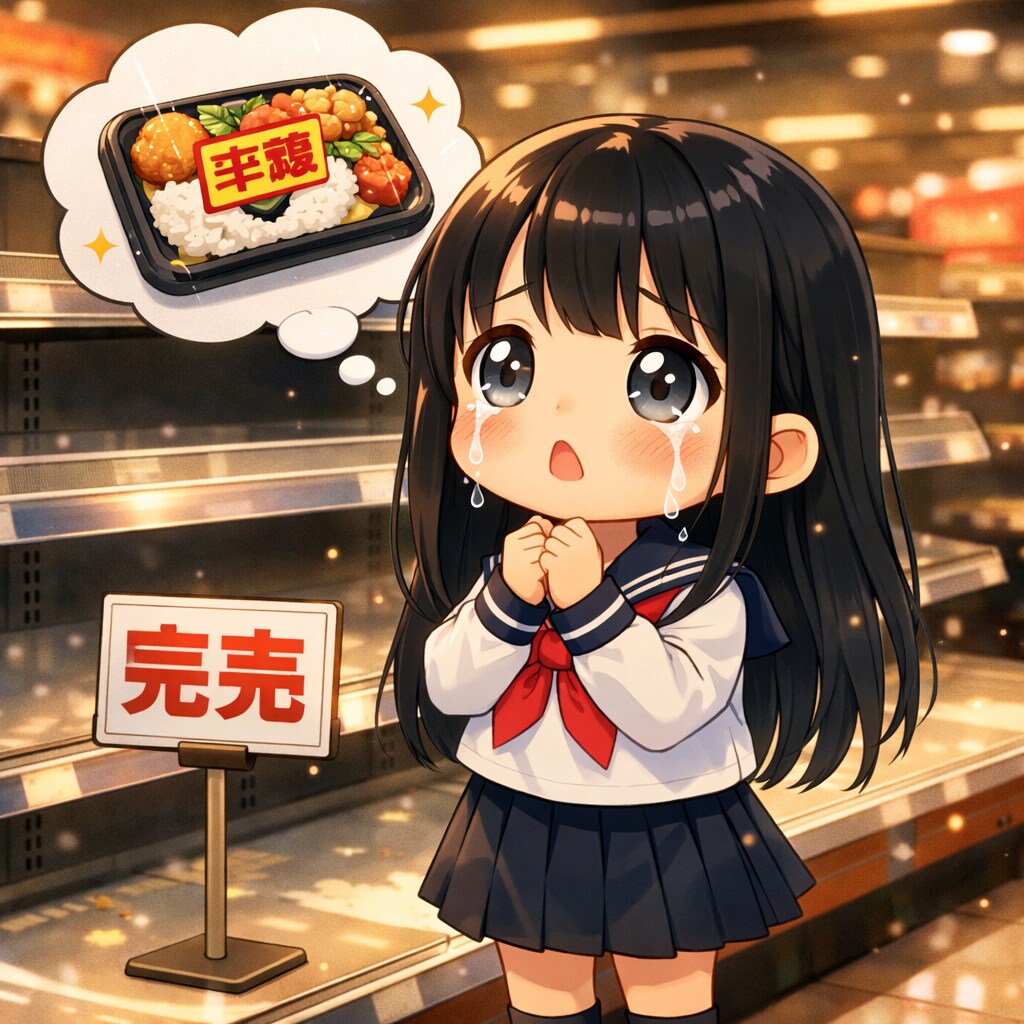 割引シールを待ち過ぎた…