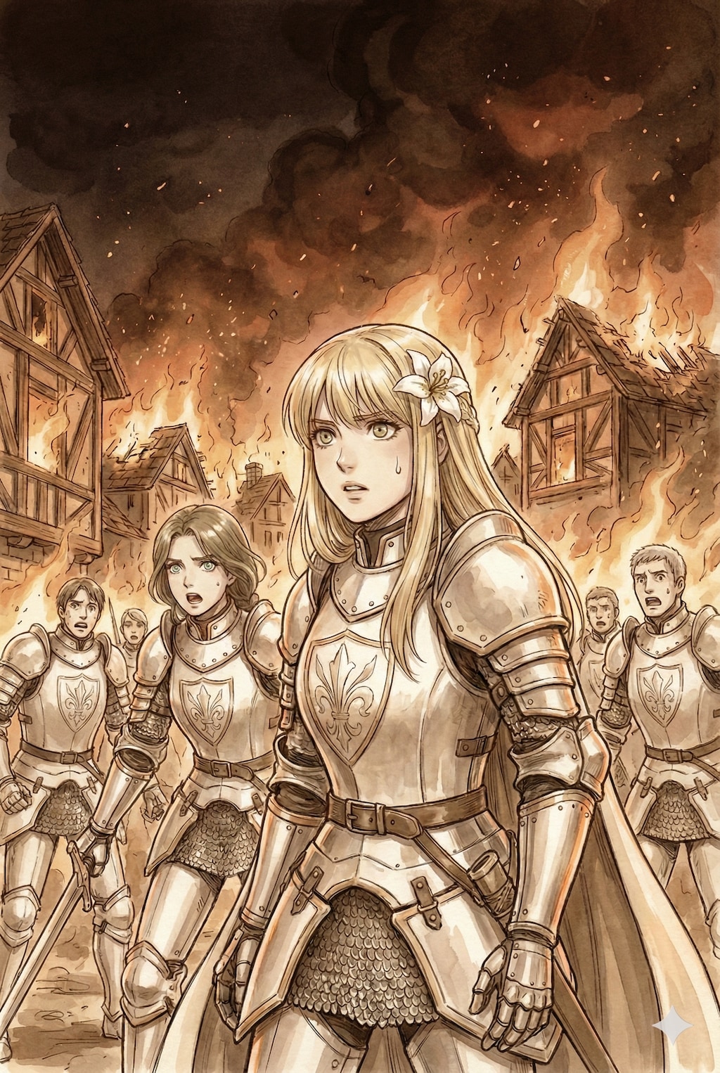 出会い/「魔竜？！…一個中隊で向かいます！準備急がせなさい！」