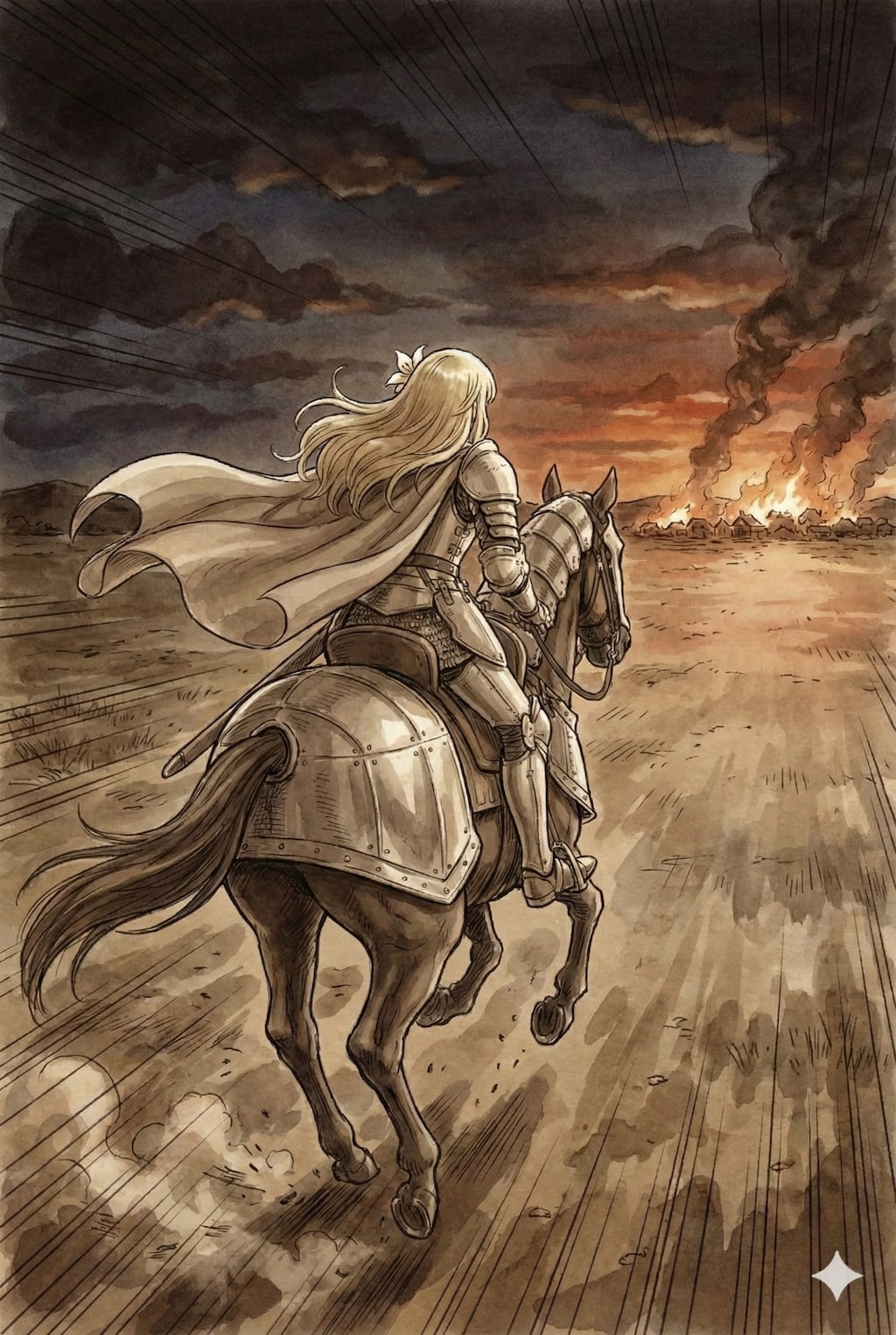 出会い/「魔竜？！…一個中隊で向かいます！準備急がせなさい！」