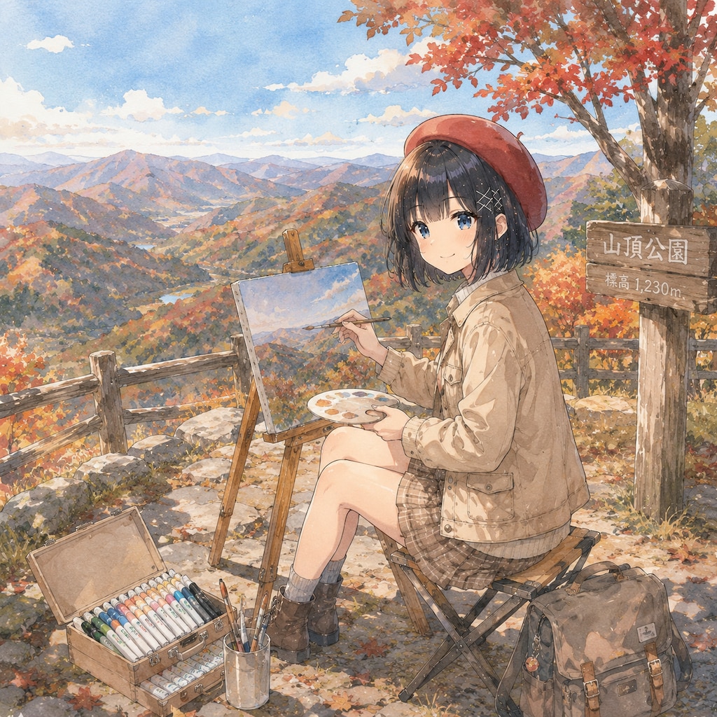 山頂スケッチ