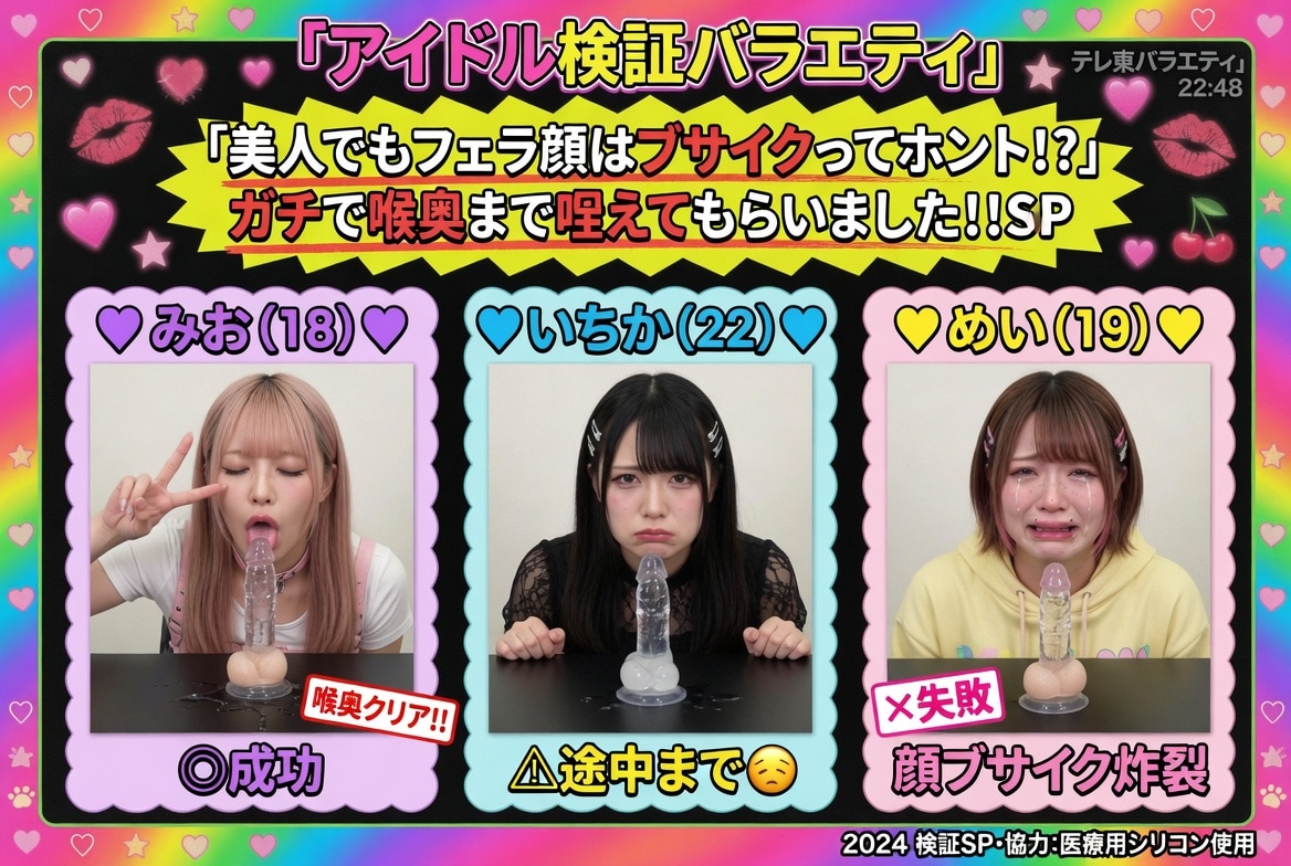 アイドル検証バラエティ。