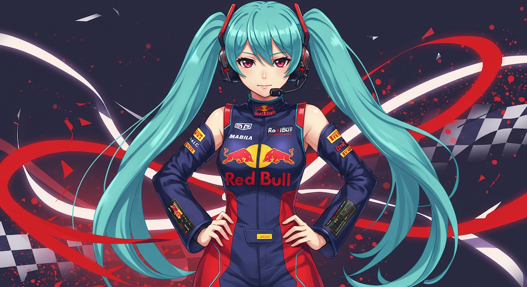レッドブルレーシングスーツ初音ミク