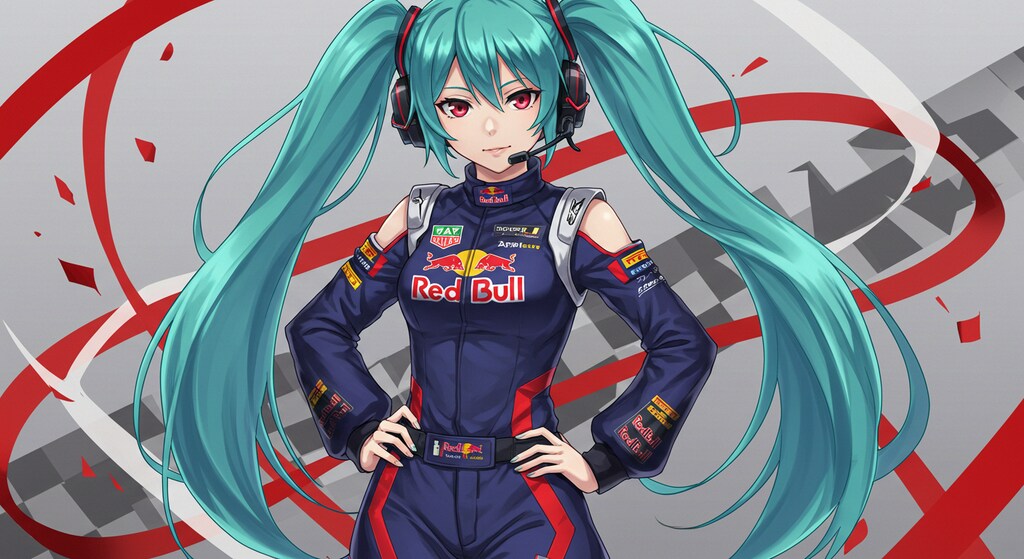 レッドブルレーシングスーツ初音ミク