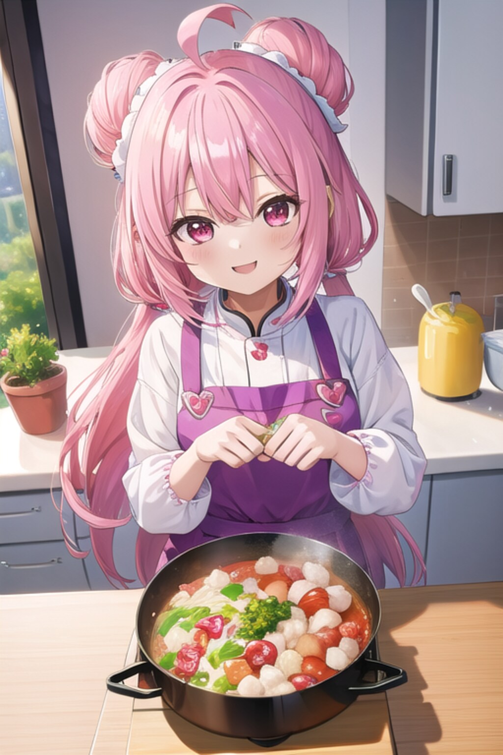 暑い日に熱いシチュー