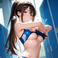 更衣室で着替える女の子 2枚目