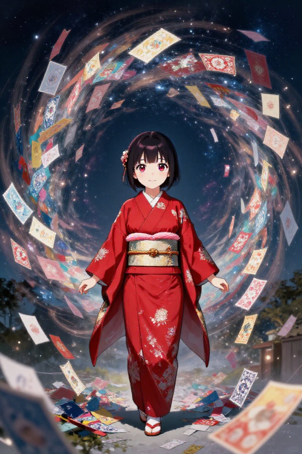 願いが空に溶けていく夜。