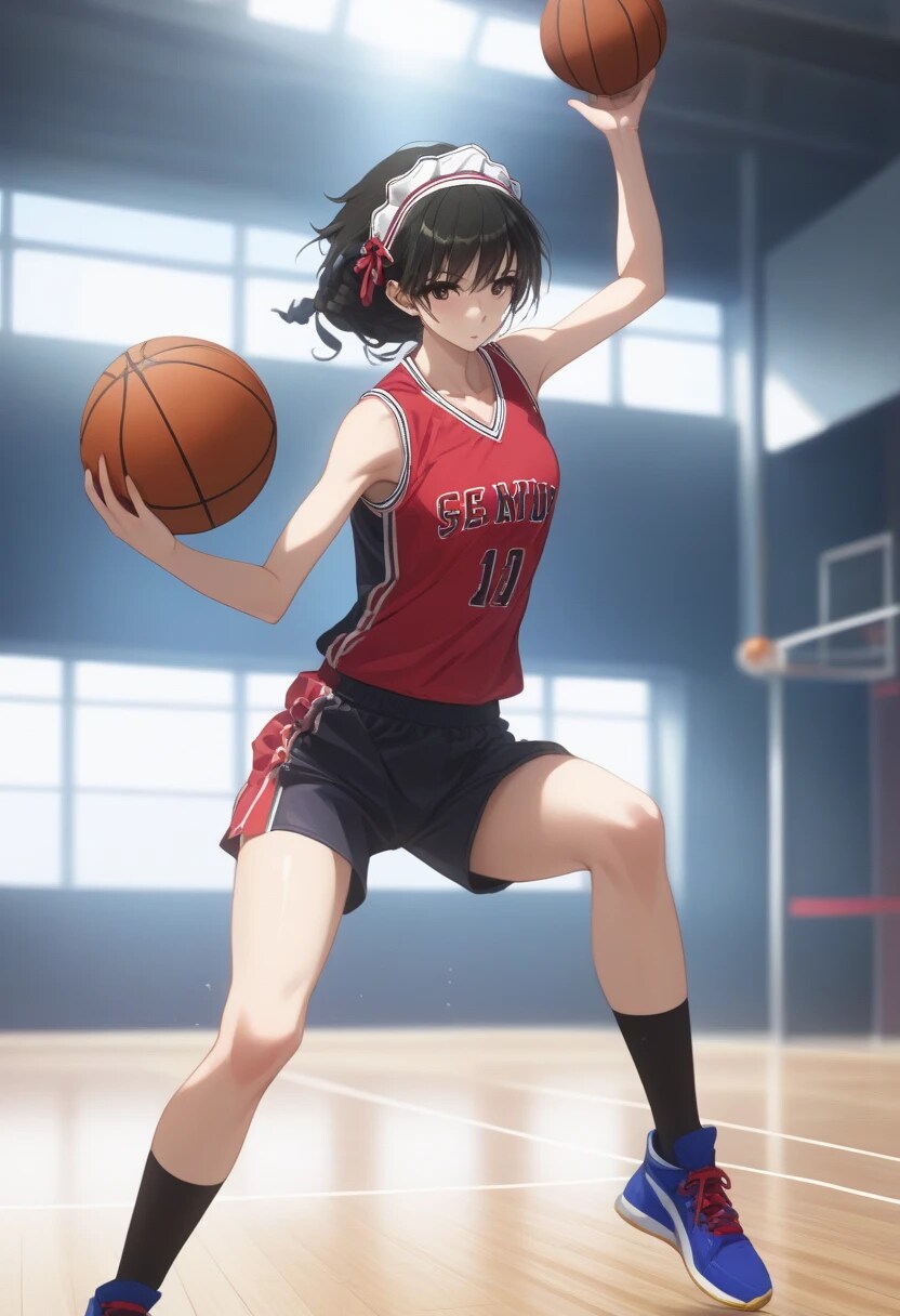 黒髪ロングでユニフォームの少女１６ | の人気AIイラスト・グラビア