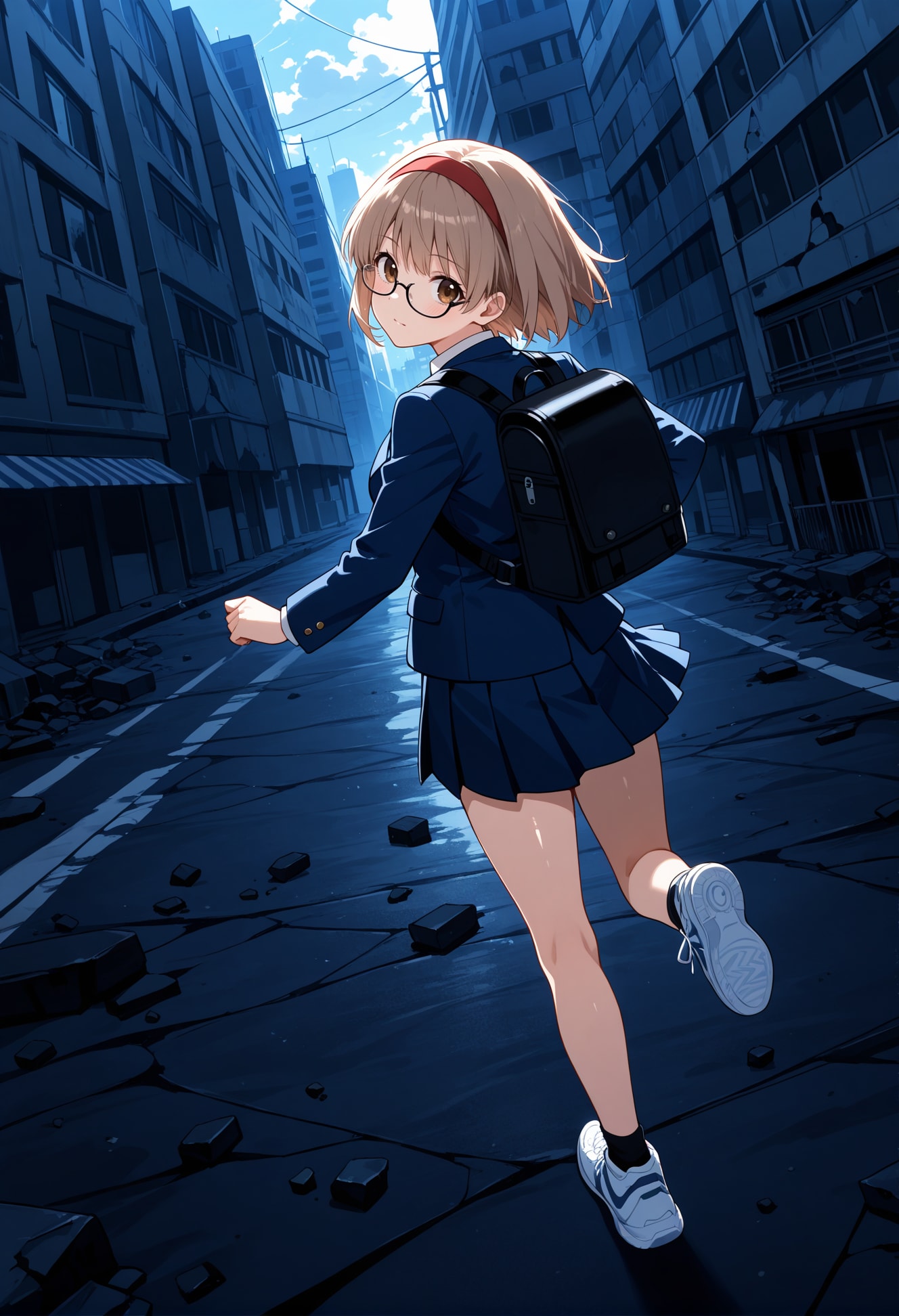 崩壊都市からの脱出 | の人気AIイラスト・グラビア