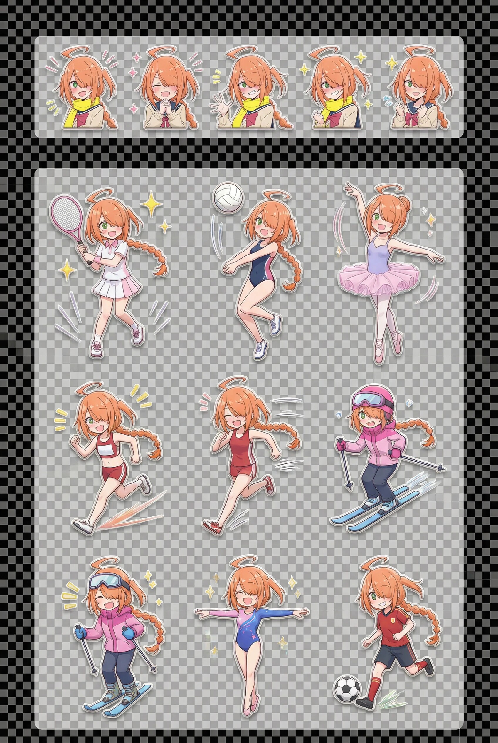 目隠れちゃんシール集☆