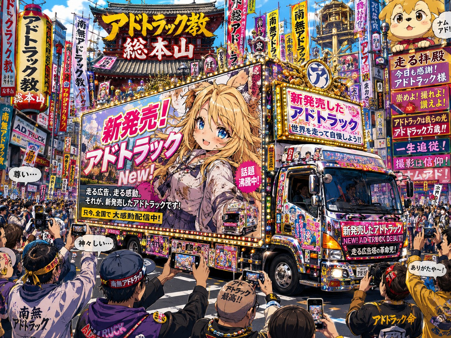 アドトラックを宣伝するアドトラック | の人気AIイラスト・グラビア
