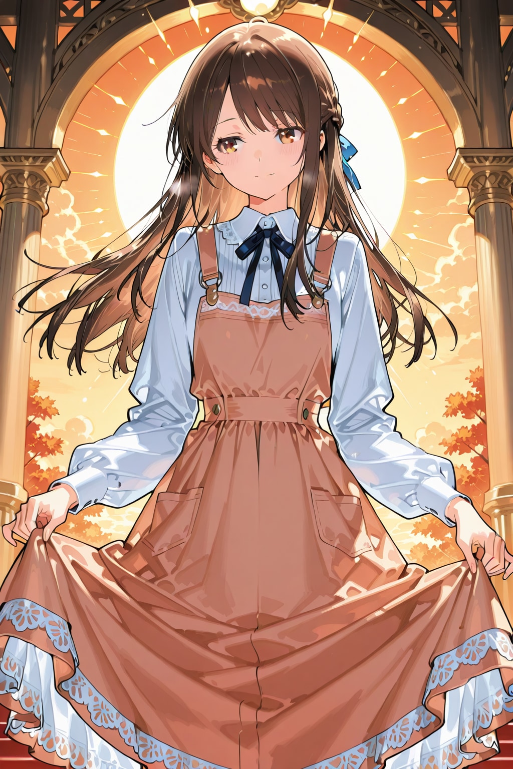 茶色の秘密のドレス